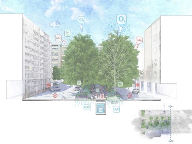 Riqualificazione del quartiere Croce a Casalecchio di Reno

L’area di intervento riguarda il quartiere Croce, che si trova nel Comune di Casalecchio di Reno, all’interno dell’ambito della Città Metropolitana di Bologna con la quale risulta strettamente connessa, attraverso una rete di percorsi ciclo pedonali e trasporti pubblici e per la prossimità del fiume Reno.
Sulla base dell’analisi del sito sono stati individuati una serie di criteri guida per lo sviluppo del masterplan, che possono riassumersi nei seguenti punti:
•	Riduzione delle superfici impermeabili
•	Incremento del numero delle alberature e dei loro benefici ecosistemici
•	Aumento delle superfici ad arbusti ed erbacee perenni
•	Incremento della biodiversità
•	Sostituzione delle superfici impermeabili con pavimentazioni drenanti
•	Creazione di nuovi spazi pubblici fruibili
•	Realizzazione di zone 30 e nuove aree pedonali
•	Incremento della mobilità sostenibile
•	Miglioramento dell’accessibilità e di spazi inclusivi
•	Utilizzo di sistemi di drenaggio sostenibile
•	Riduzione della CO2 e incremento della produzione di ossigeno
•	Riduzione dell’inquinamento acustico e atmosferico

Redevelopment of the Croce district in Casalecchio di Reno

The project area concerns the Croce district, which is located in the municipality of Casalecchio di Reno, inside the Metropolitan City of Bologna with which it is closely connected, through a network of cycle paths and public transport, and the proximity to the Reno river.
Based on the site analysis, a set of guiding criteria for the development of the masterplan have been identified

www.pampastudio.eu

#watermanagement #progettopampastudio #progettoambientepaesaggio #pampastudio #outdoordesign #outdoorproject #urbandrainage #architetturadelgiardino #architetturadelpaesaggio #landscapedesigns #landscapeinspiration #landscapearchitecture #cittàspugna #landschaftarchitektur #watergarden #roofgarden #cittàpermeabili #suds #naturebasedsolutions #stormwatermanagement #depaving #desigillazione #urbanparks #urbanheatisland #greenway #greeninfrastructure #blugreeninfrastructure #resilientcities #greencity #mobilitàlenta